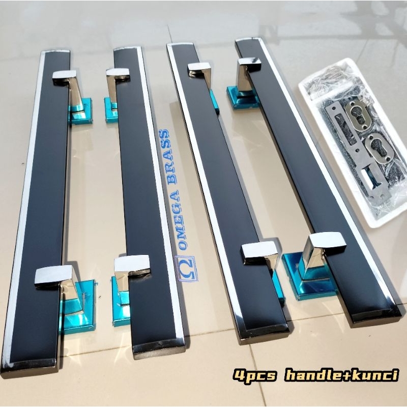 (4pcs+kunci) Handle pintu rumah stainless/gagang pintu rumah minimalis