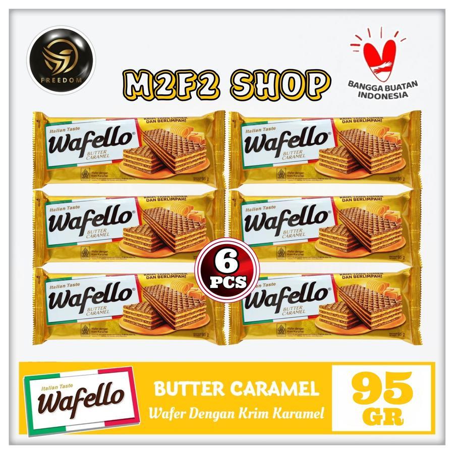 

Roma Wafer Wafello Butter Caramel | Krim Karamel - 95 gr (Kemasan 6 Pcs)