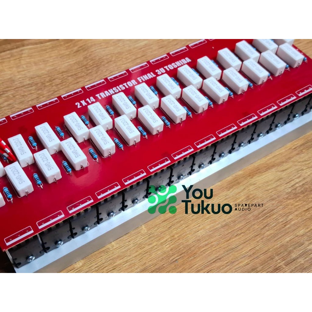 HEATSINK 3U PLUS TRANSISTOR FINAL 14 SET SIAP PAKAI