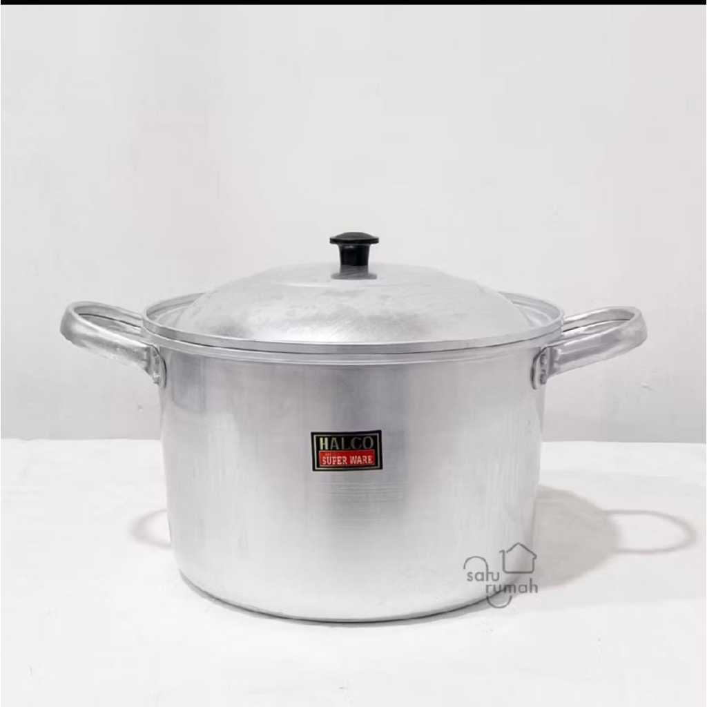 PANCI TINGGI TUTUP LUAT HALCO UK 30CM/PANCI REBUS HALCO ALUMUNIUM/PANCI MASAK REBUS AIR/TIDAK ADA SA