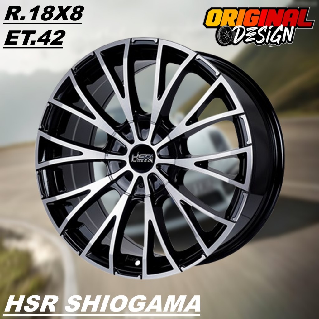 Velg Racing Mobil ZENIX / Velg HSR Ring 18 Lubang Baut 5 Warna Black Polis