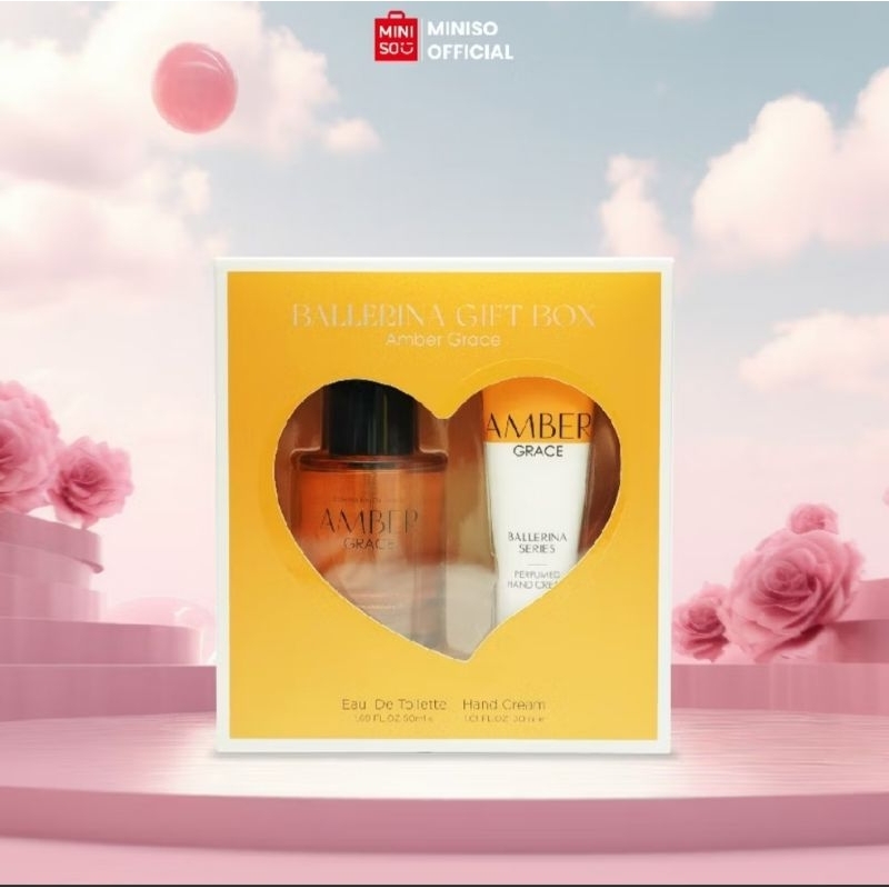 Miniso Parfum Ballerina Eau De Toilette Gift Box Perfume Hadiah Gift Box Dengan Hand Cream