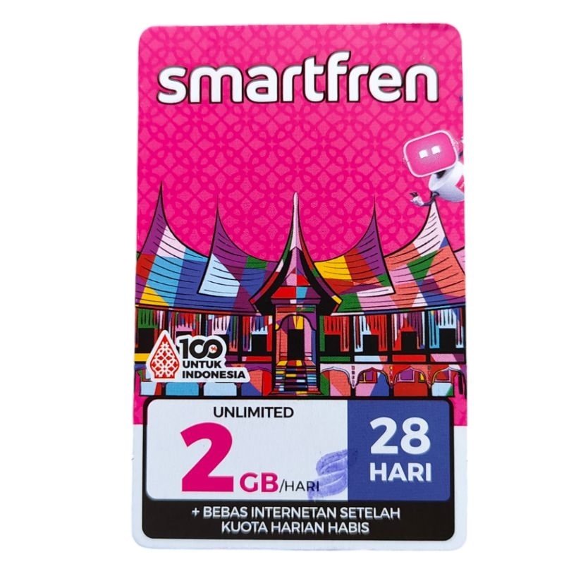 Voucher Smartfren Unlimited 28 Hari FUP 2GB