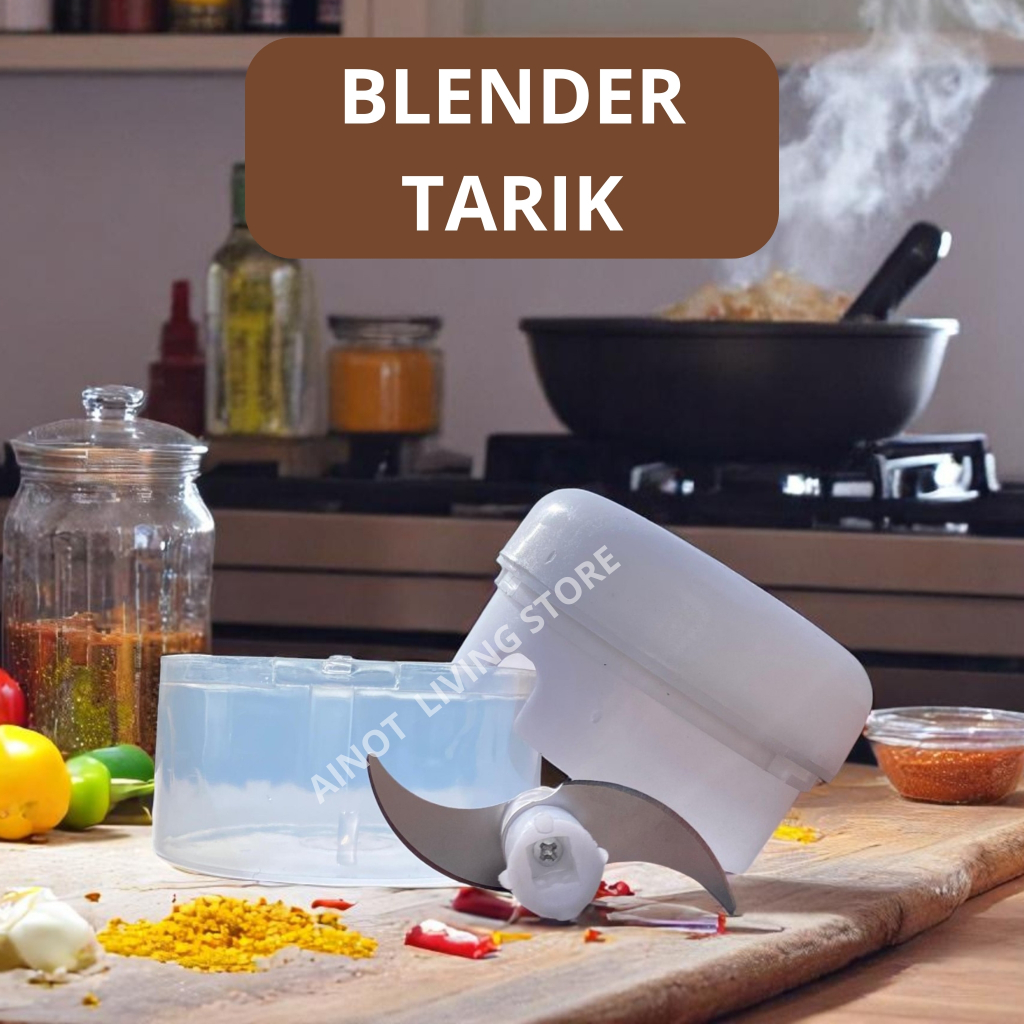 Blender Mini Tarik  / Blender Tarik Manual Pencacah Bumbu  / Blender Mini Manual Tarik