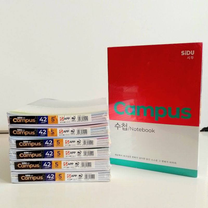 

[Whispers] Buku Tulis Campus Sidu 42 Lembar ( Pak 5 Buku ) [ Original ]