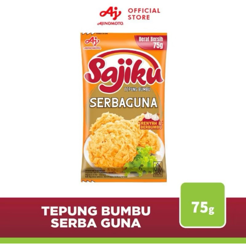 

Sajiku Tepung bumbu serbaguna 75g
