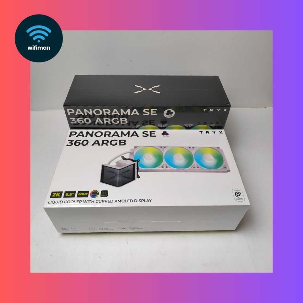 TRYX Panorama SE 360 ARGB 360mm AIO Rotatable 6.5'' AMOLED Curved Screen 3D Anamorphic Effect Custom