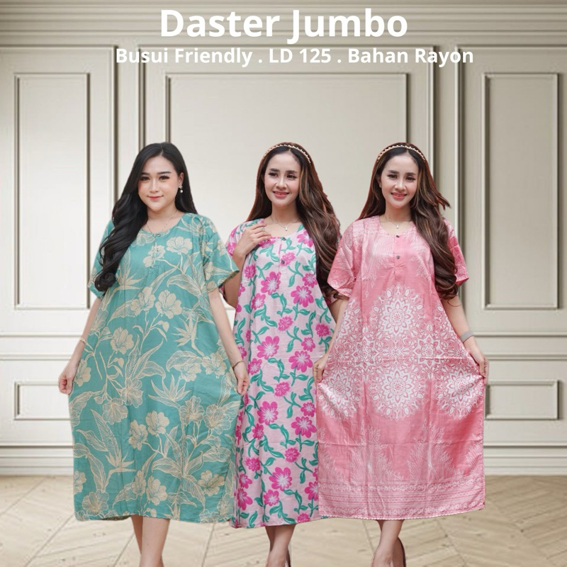 Daster Jumbo Rayon Bulu Ld 125 Bumil Busui Kekinian