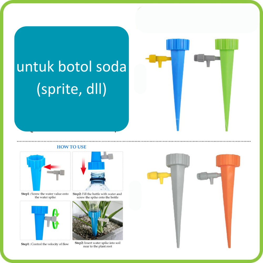 DRIP TETES BOTOL Water Cone Drip IRIGASI TETES Kran Otomatis Botol - DRIP TETES BOTOL