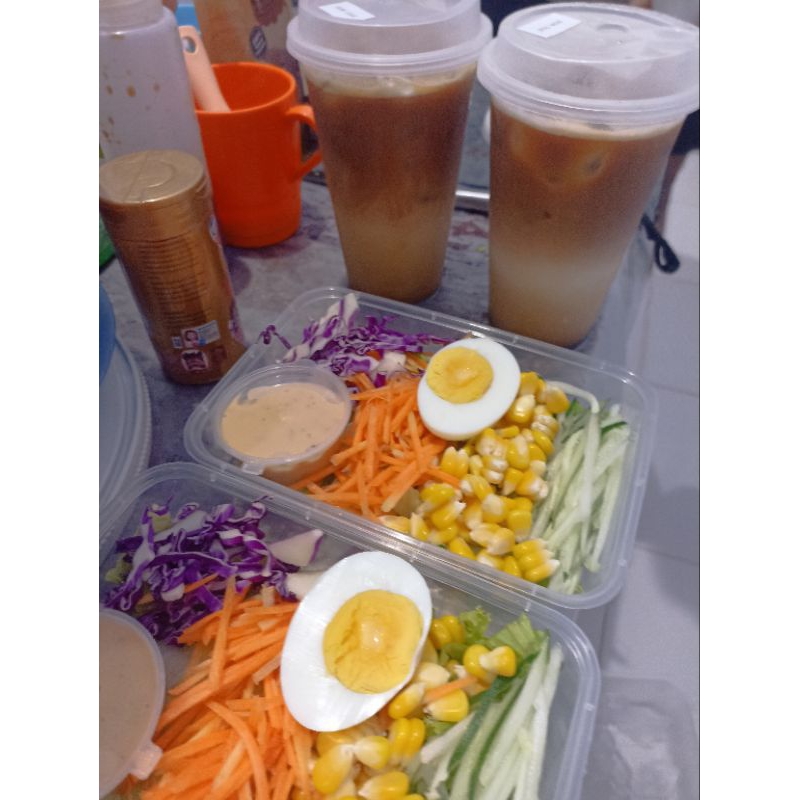 

Salad Sayur Box Mini Size Protein Telur