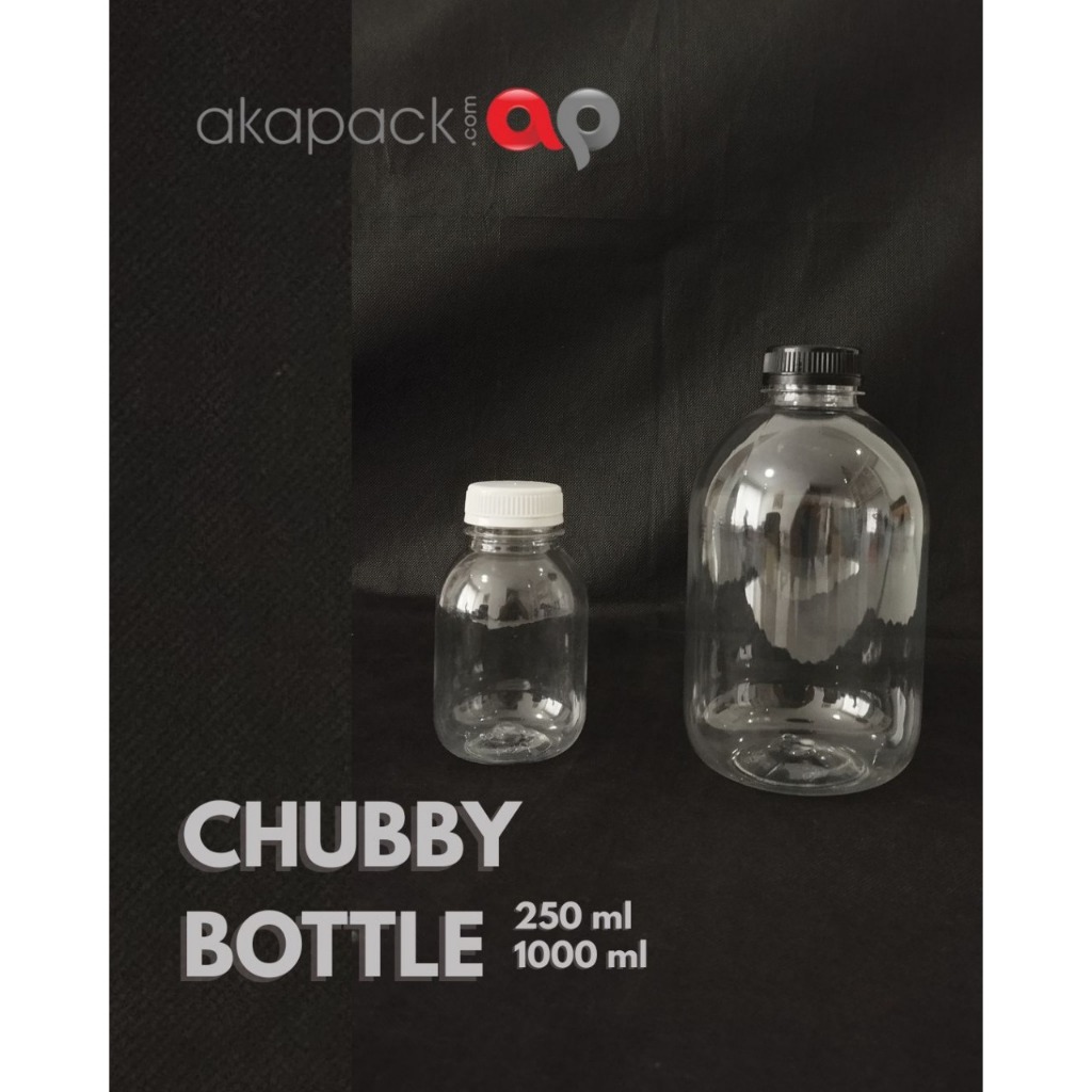 botol Chubby 1 Liter // botol kale gendut 1000ml // Botol Plastik 1000ml // Botol Jus / botol Minuma