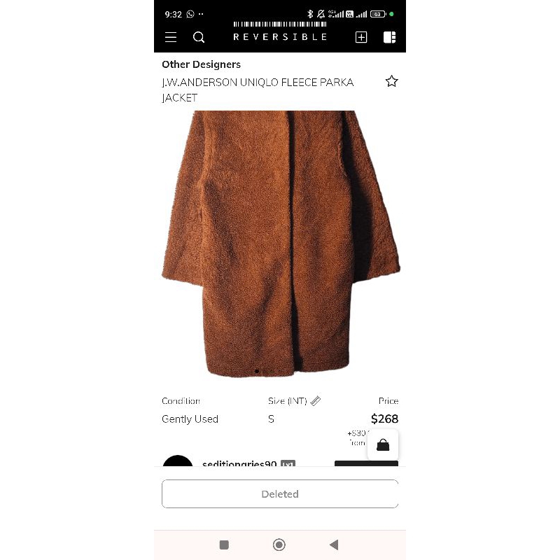 Jaket GlobalUniqloxJw.anderson