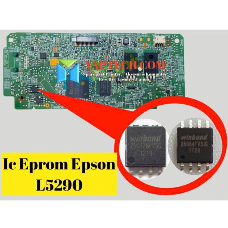 IC Eprom Epsob L5290 IC Reset L5290 IC Bios L5290 IC Bios Counter Epson L5290