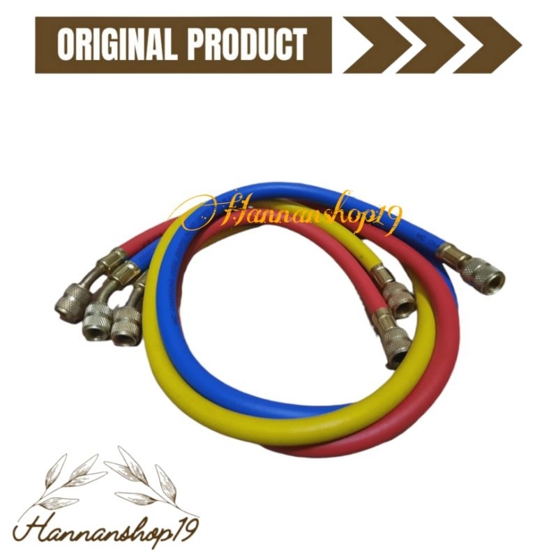 Selang analizer 1set / slang analizer / selang untuk mengisi freon AC / kulkas