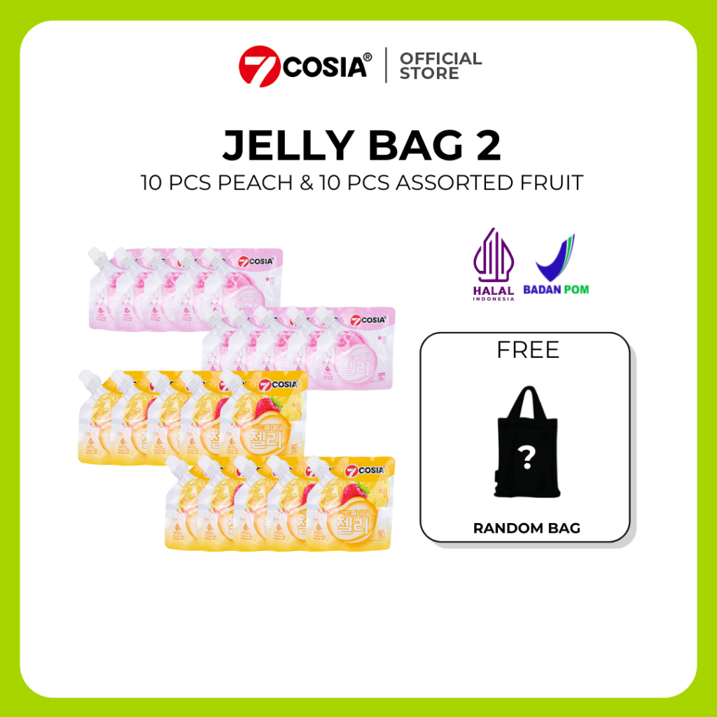 

【SPECIAL】JELLY BAG PACK - 7COSIA KIDSFUN & TRUELOVE 20 PCS - YOGURT JELLY - GRAPE JELLY - PEACH FLAVOR - ASSORTED FRUIT