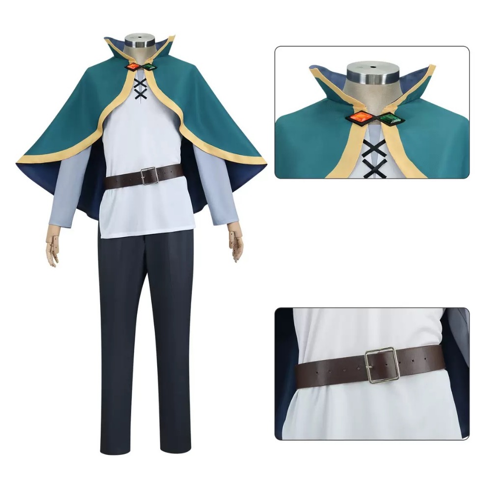Satou Kazuma Cosplay Costume KonoSuba: God's Blessing on This Wonderful World Anime Cos Cloak Carniv