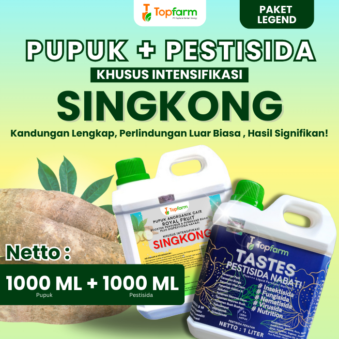 Pupuk Topfarm / Pupuk Singkong Terbaik / Pupuk Cair Khusus Tanaman Singkong / Pupuk Pelebat Pembesar