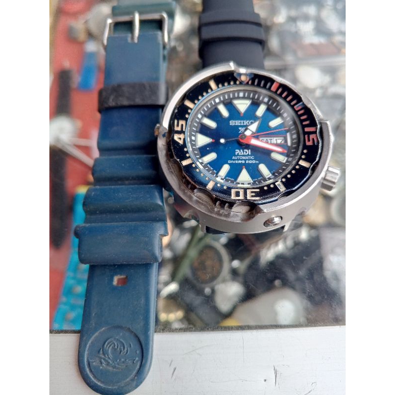 Jam tangan second bekas Seiko padi x diver originl