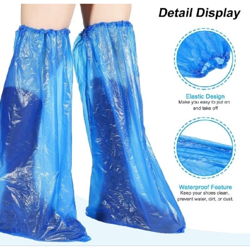 Cover Pelindung Sepatu Jas Hujan Sepatu Darurat Plastik Pelindung Sepatu Cover Plastik Sepatu Anti A