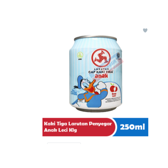 

KAKI TIGA LARUTAN PENYEGAR ANAK KLG 250/238mL