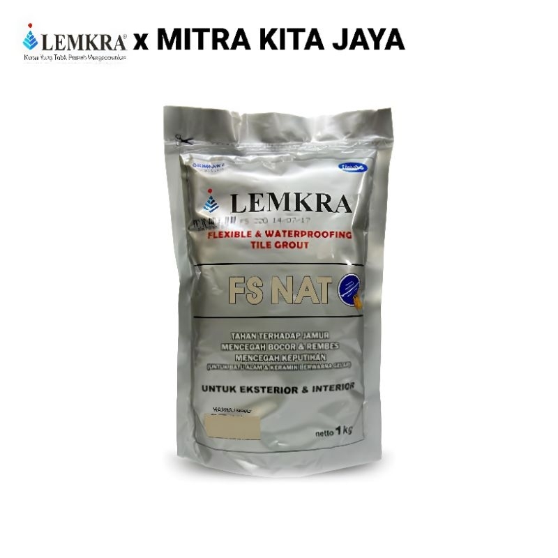 LEMKRA FS NAT / SEMEN NAT WARNA LEMKRA / SEMEN PENGISI RONGGA KERAMIK BATU ALAM GRANIT WARNA / SEMEN