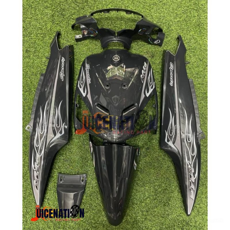 full body halus Mio sporty abu-abu gelap