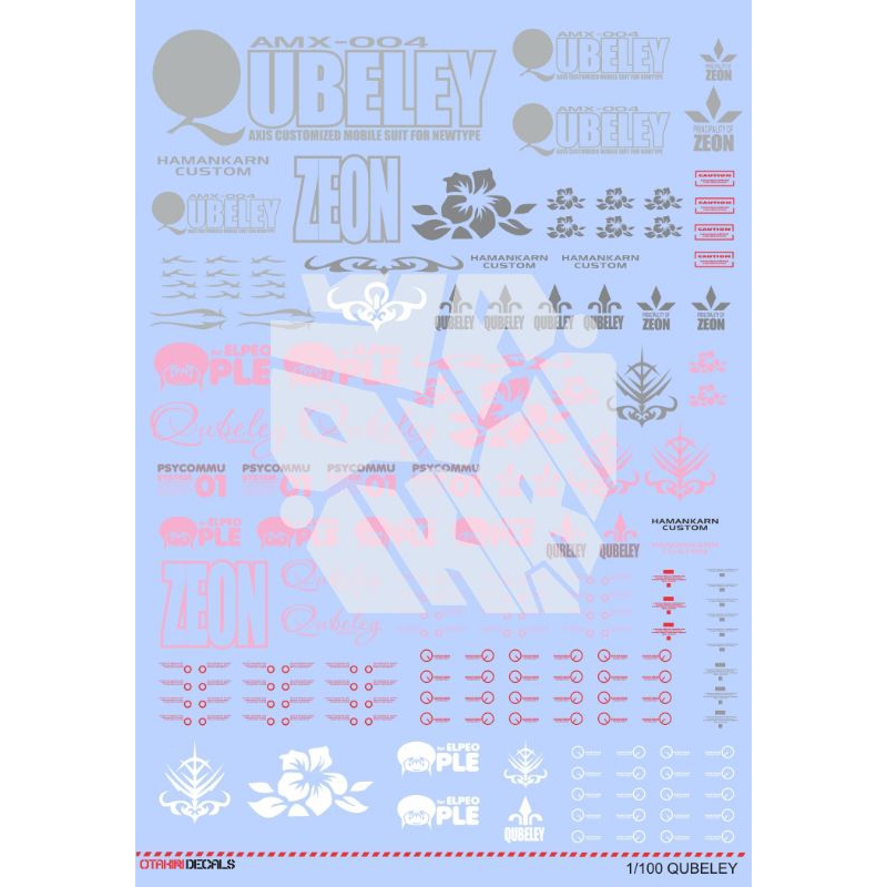 QUBELEY DECAL PRE CUT