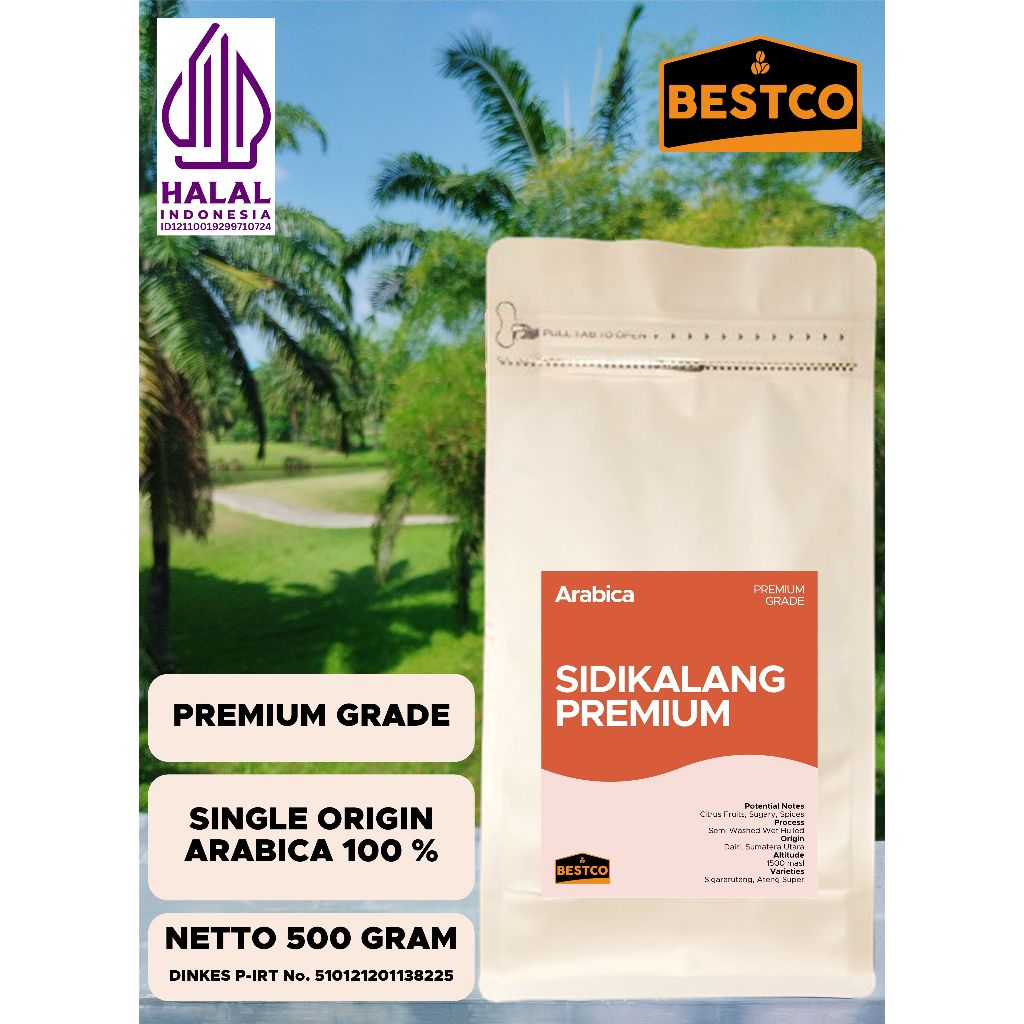 

Kopi Bestco Premium Arabica Sidikalang 500 gr