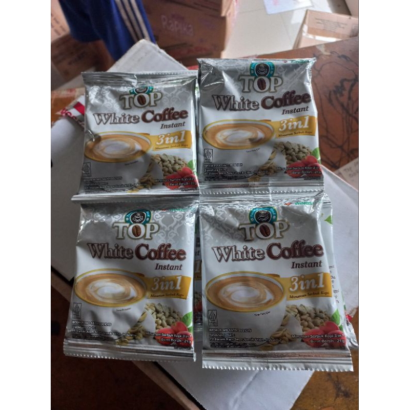 

Top white cofee renceng isi 12pcs