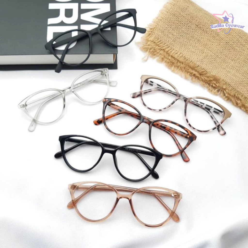 frame kacamata cat eye | kacamata minus photochromic | kecil | lensa minus | bluecromic | blueray