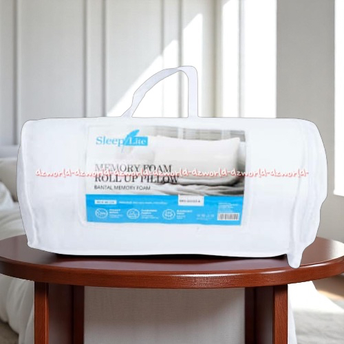 Sleep Lite 60cm Memory Foam Roll Up Pillow Bantal Kepala Bahan Busa Memory Foam Bantal Dengan Mengik
