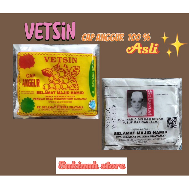 

vetsin Cap anggur selamat Majid Hamid (saschet)