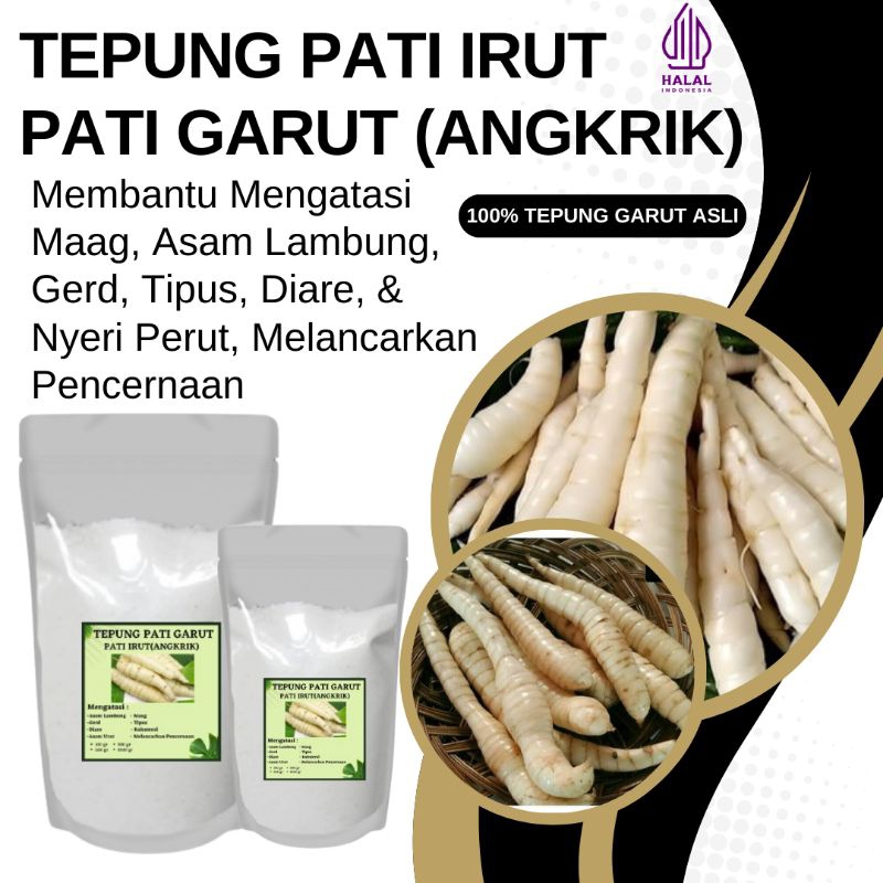

TEPUNG GARUT Obat Asam Lambung 1kg Tepung Angkrik Arrowroot Obat Maag