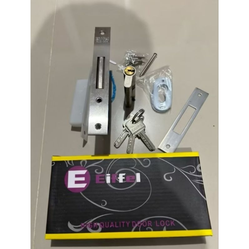 kunci pintu sliding, set kunci pintu geser, kunci pintu dorong