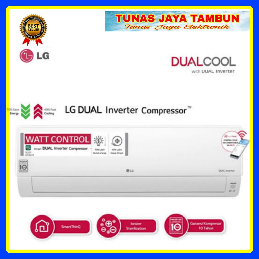 AC LG T 12 EV5 / AC LG INVERTER 1.5 PK 12 EV 5 / LG T12EV5 AC INVERTER 1 ½ PK