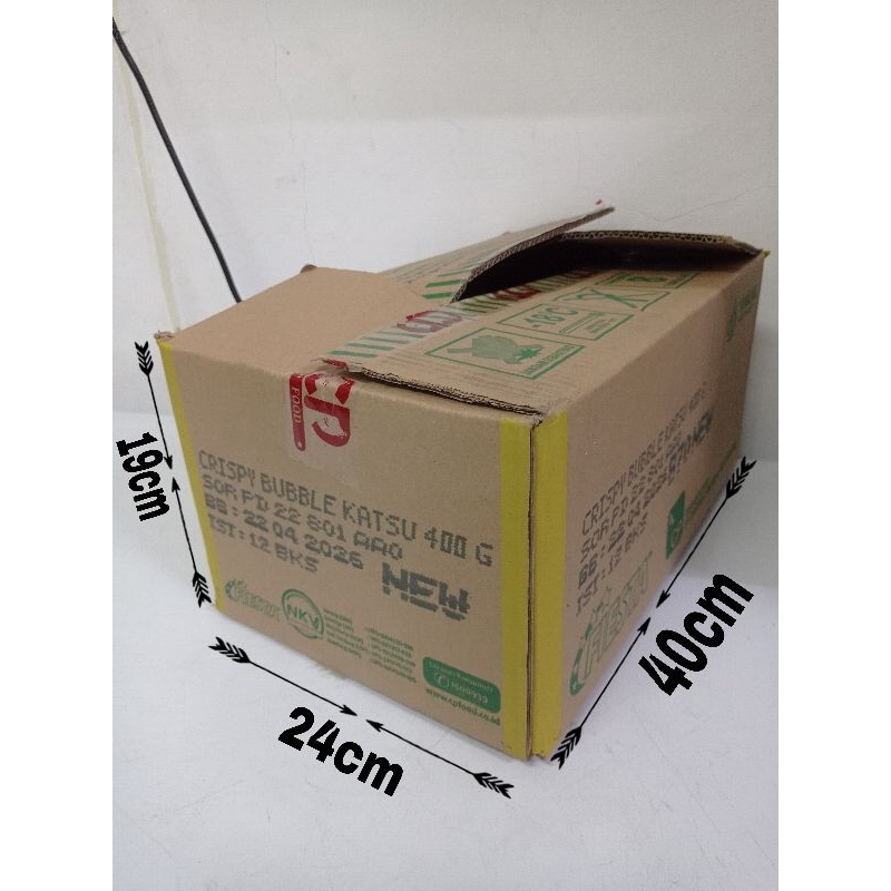 

kardus bekas ukuran 40cmx24cmx19cm