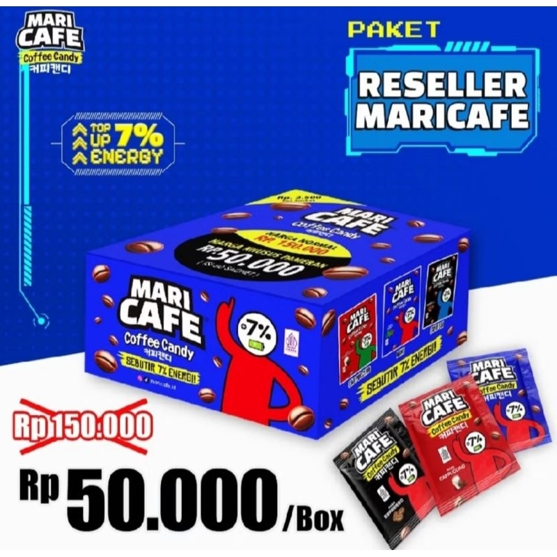 

Mari Cafe Coffee Candy Box isi 24 Sachet