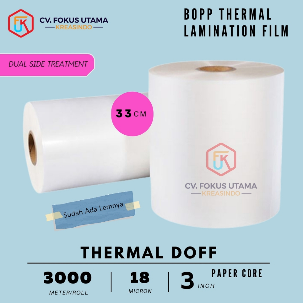 Thermal Laminating Film Doff Glossy Kemasan Kardus Ivory Art Paper