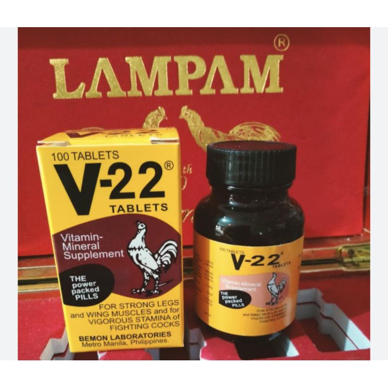 V-22 BEMON V22 Vitamin Ayam Adu Obat Stamina Agresif Penguat Sayap kaki otot