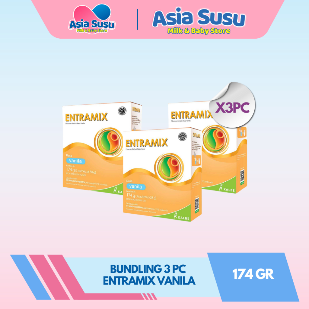 

[BUNDLE] Entramix coklat / vanila 174g x 3pc - Nutrisi Lengkap Dewasa