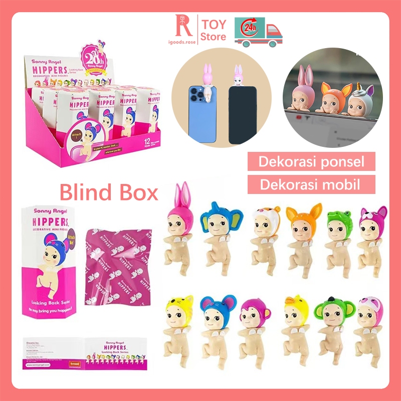 igoods.rose Sonny Angel Hippers Looking Back Mini Figures Animal Series Blind Box Random Handphone H