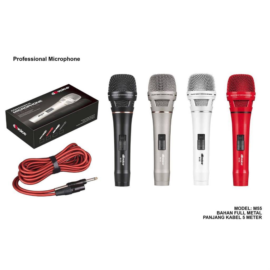 MIC KABEL DBVOICE M55 M 55 ORIGINAL Panjang Kabel 5meter
