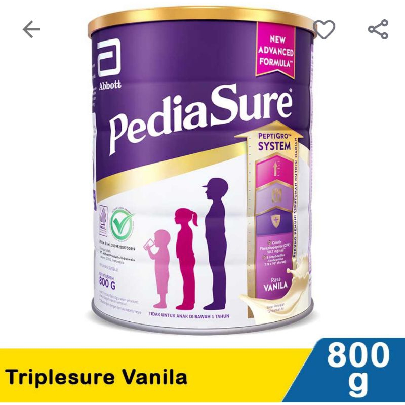 

pediasure 850gram madu dan vanila