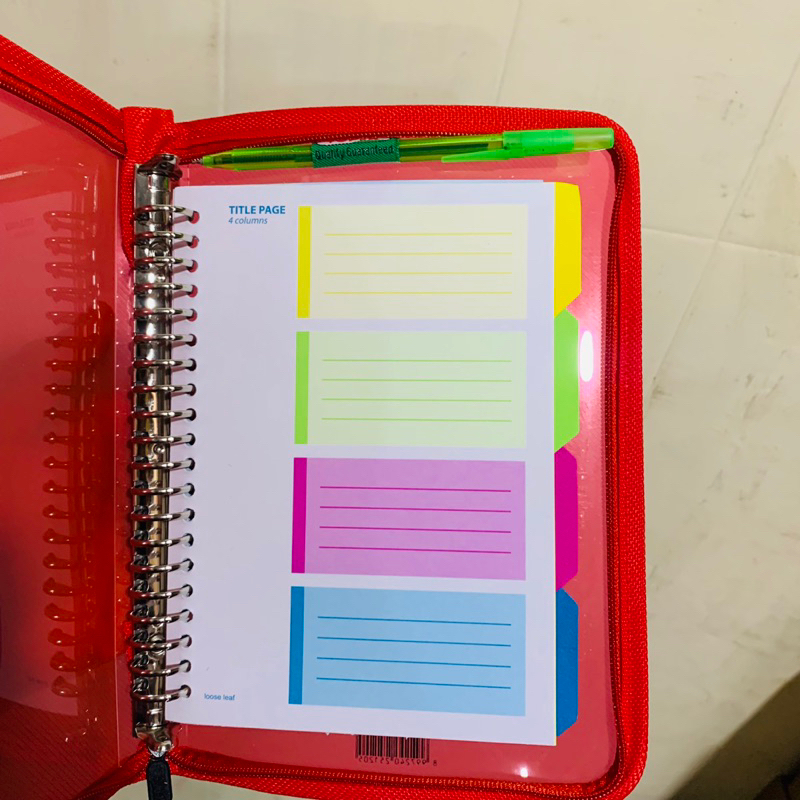 

Binder Note Transparan Resleting Buku Catatan Sekolah Dan Kuliah Ring Besi Topla 998 Size A5