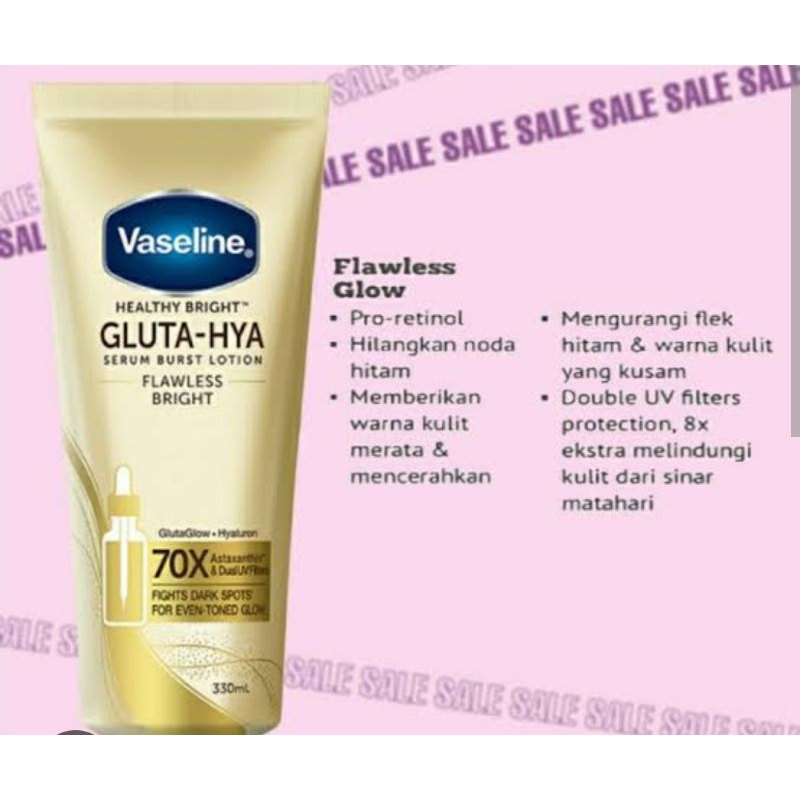 body lotion Vaseline gluta hya