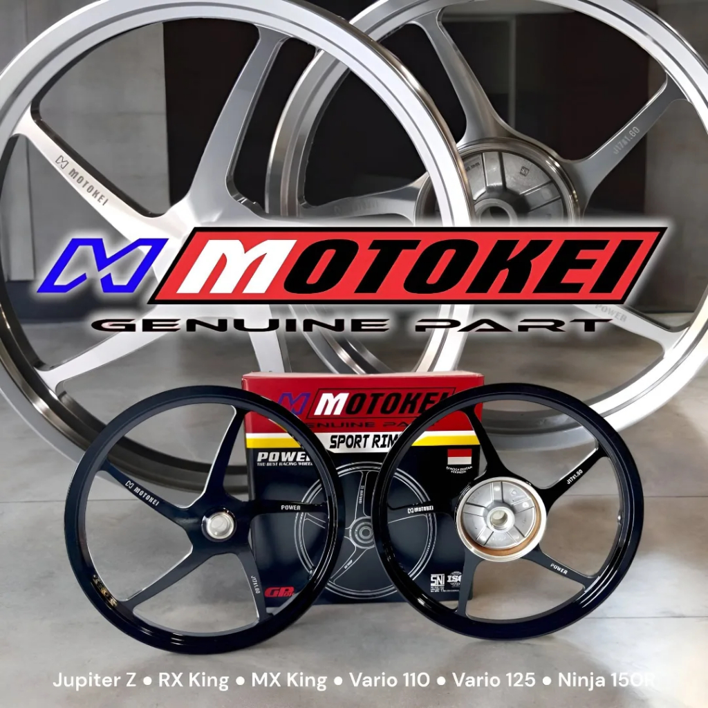 Velg MOTOKEI Model MUTAKIN 160/160x17 VARIO 110/125/150/160 CBS BEAT SCOOPY GENIO SPACY MIO SPORTY J