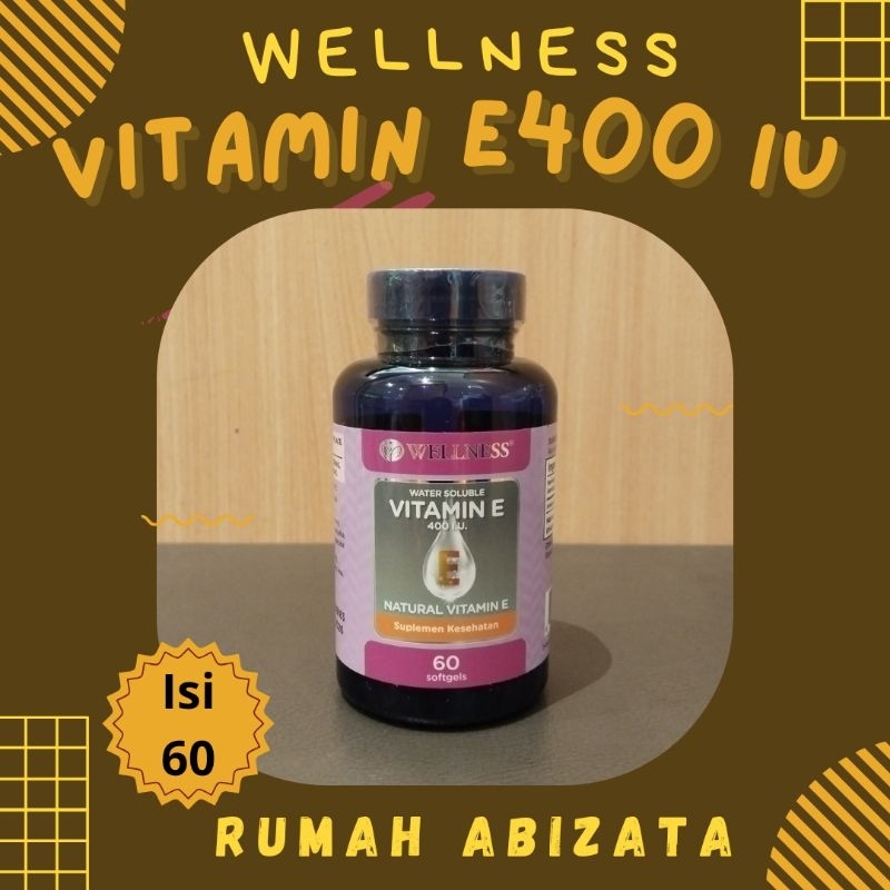 WELLNESS VITAMIN E400 IU - 60 Softgel