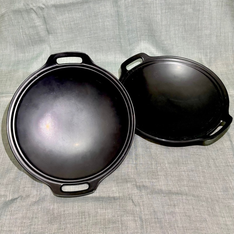 Piring Saji Melamin Model Wajan Food Grade