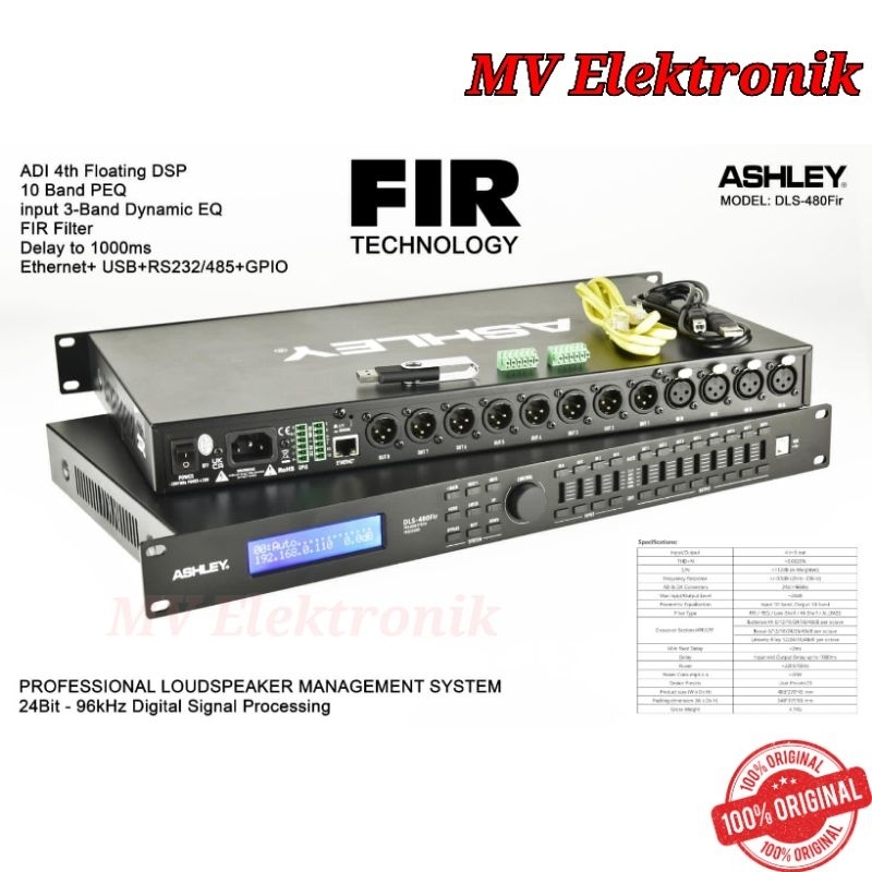 DLMS Management ASHLEY DLS480 / DLS 480 WITH FIR FILTER ORIGINAL DIGITAL SPEAKER