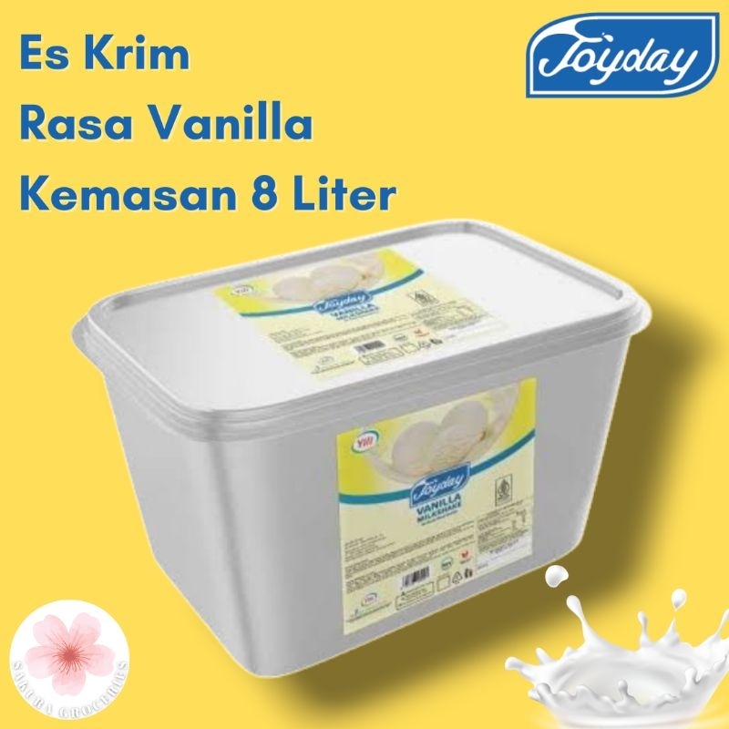

Es krim Joyday Vanilla 8 Liter / Joyday Ice Cream Vanilla 8 Liter
